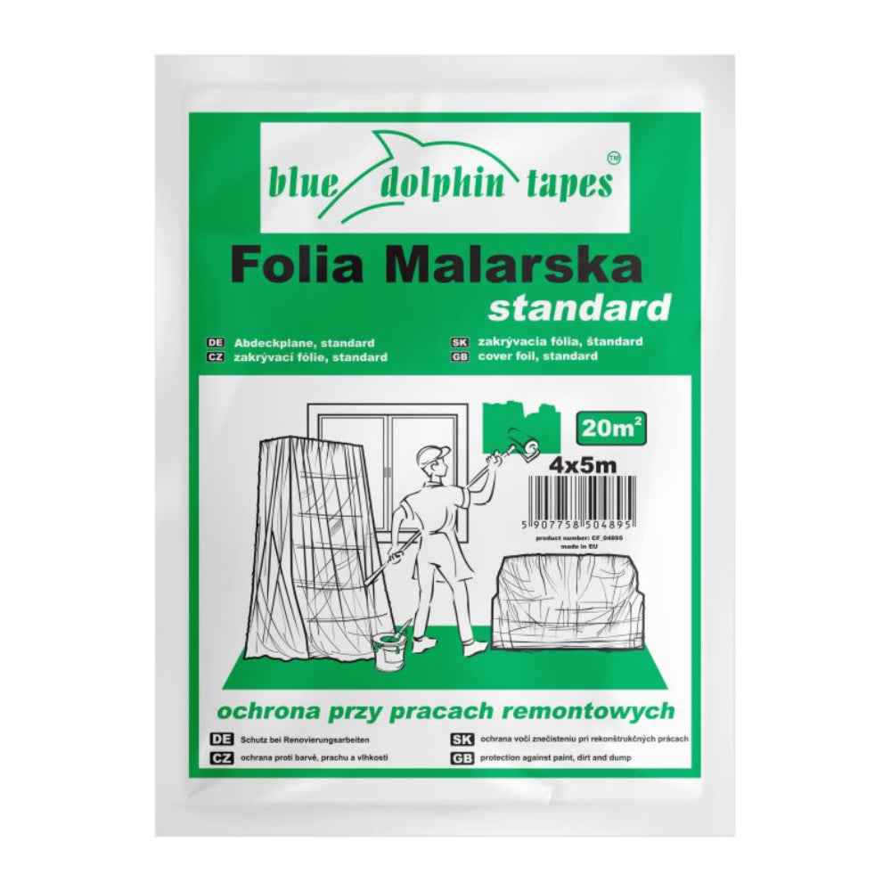 Folia malarska 4x5m (20m2) | Blue Dolphin