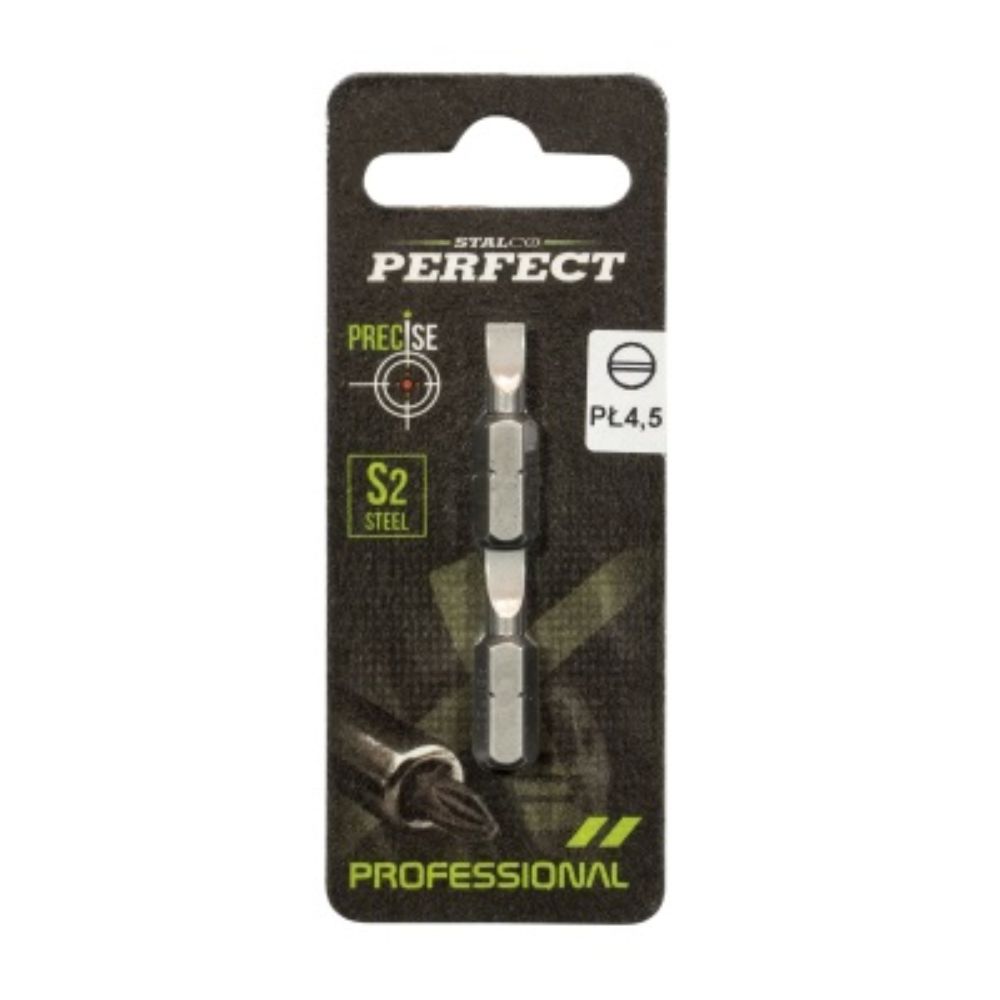 Końcówka bit 1/4" Płaska PŁ - blister | STALCO PERFECT