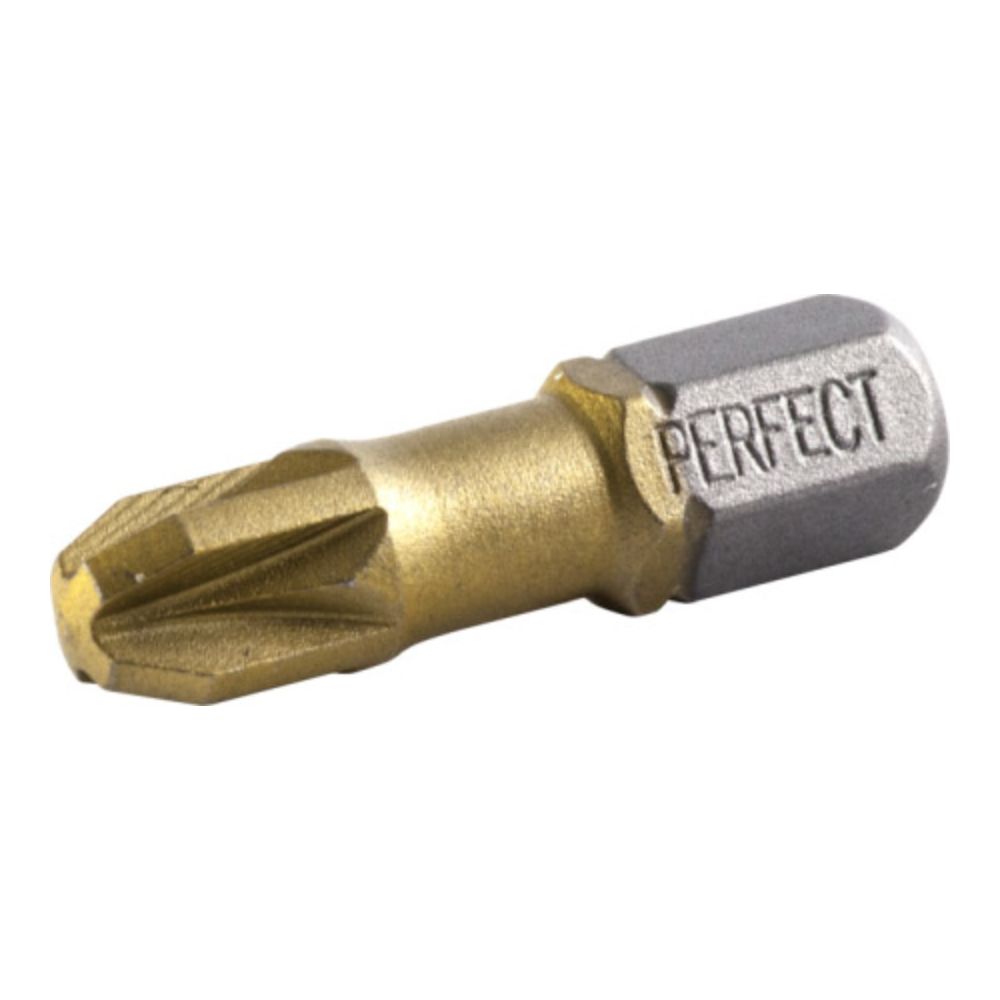 Końcówka bit 1/4" Pozidriv PZ TITANIUM - blister | STALCO PERFECT