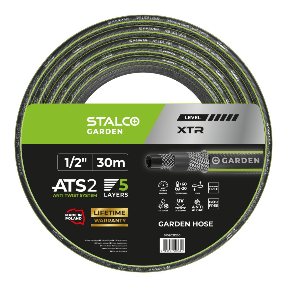 Wąż ogrodowy ATS XTR 1/2" | STALCO GARDEN