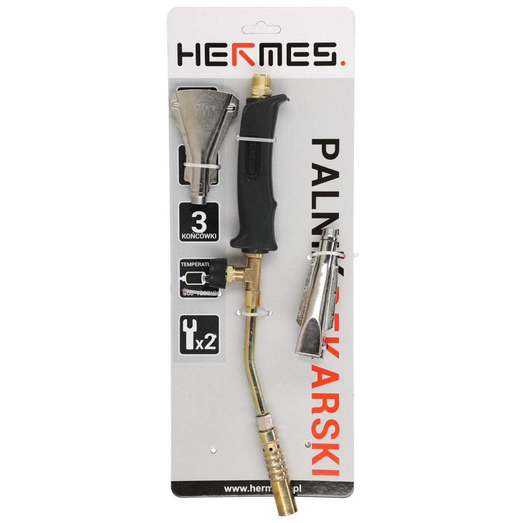 HERMES Palnik uniwersalny z 3 końcówkami 2m