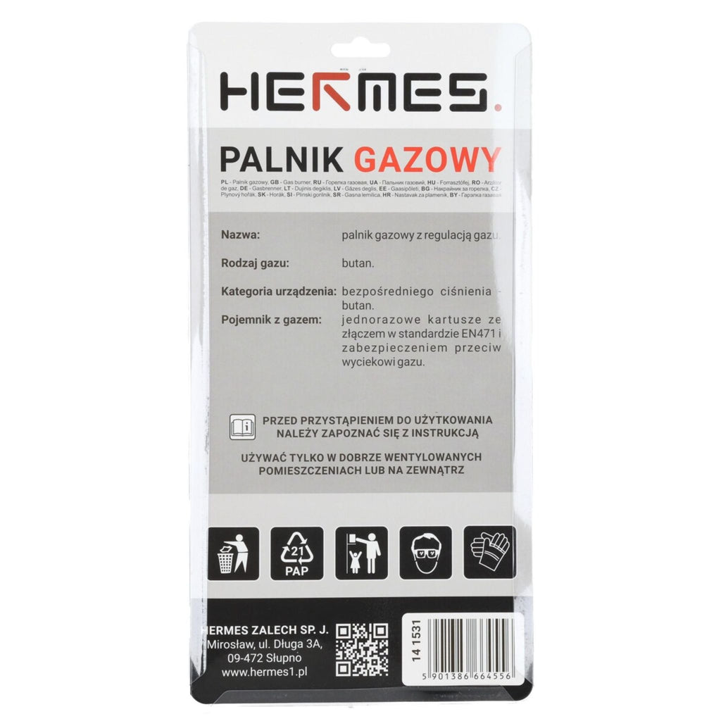 HERMES Palnik gazowy PISTOLET