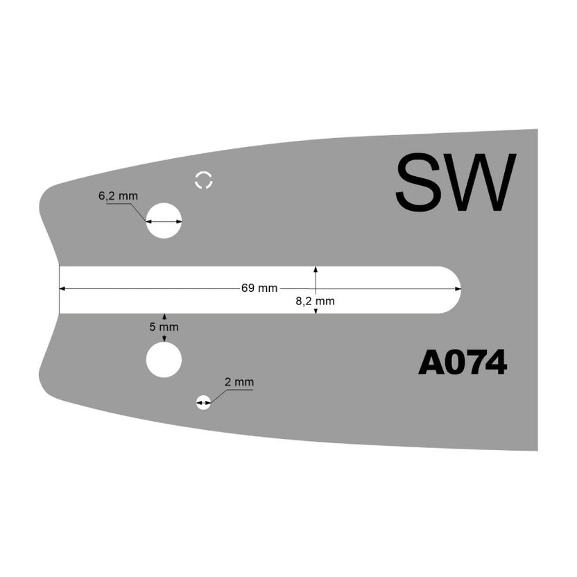 SARP Prowadnica 14" 3/8" 1.3mm 50DL A074 STIHL