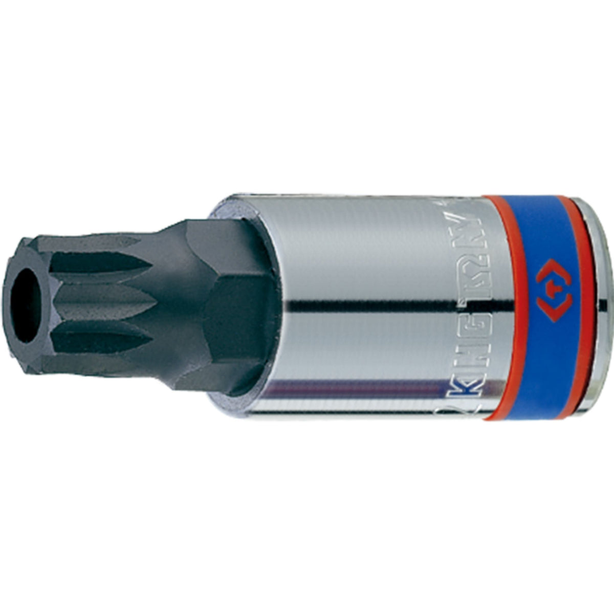 King Tony Nasadka krótka 1/2" z końcówką SPLINE z otworem