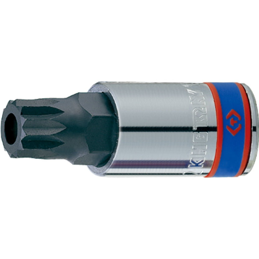 King Tony Nasadka krótka 1/2" z końcówką SPLINE z otworem