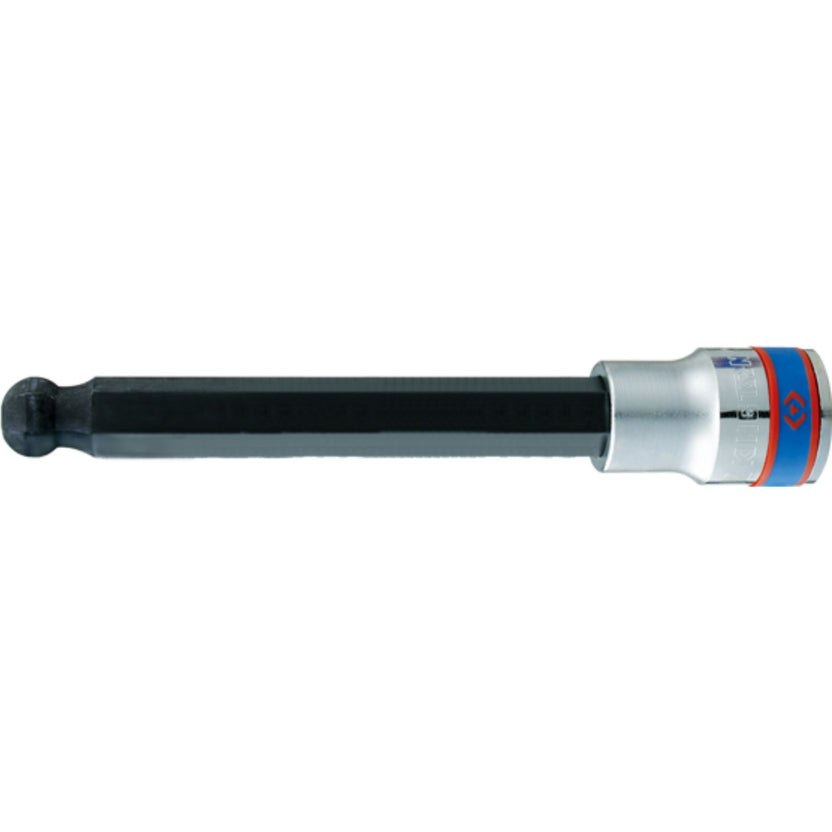 King Tony Nasadka długa 1/2" z końcówką HEX z kulką