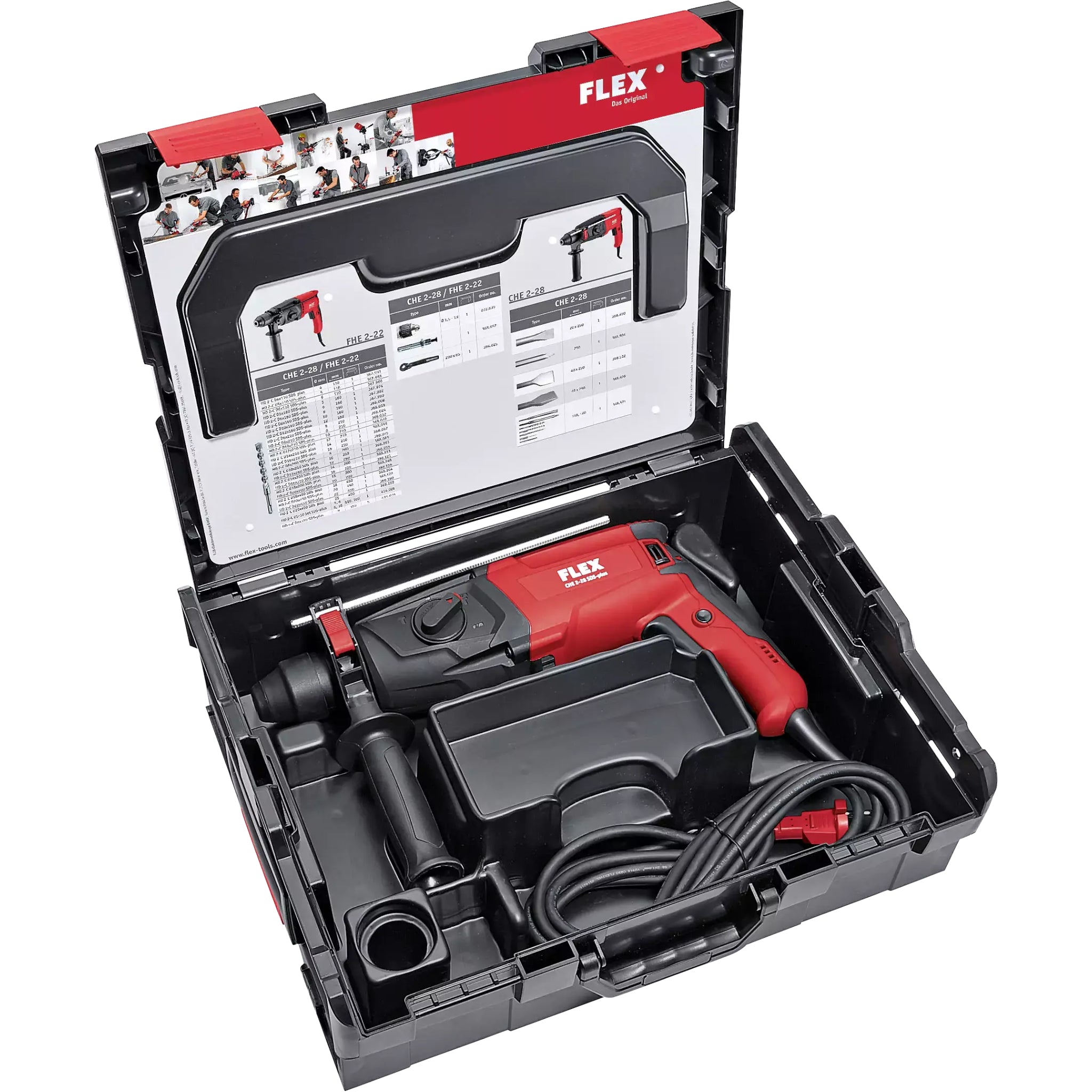 Uniwersalna wiertarka udarowa 2.5kg SDS-PLUS "CHE 2-28 SDS-PLUS" | FLEX