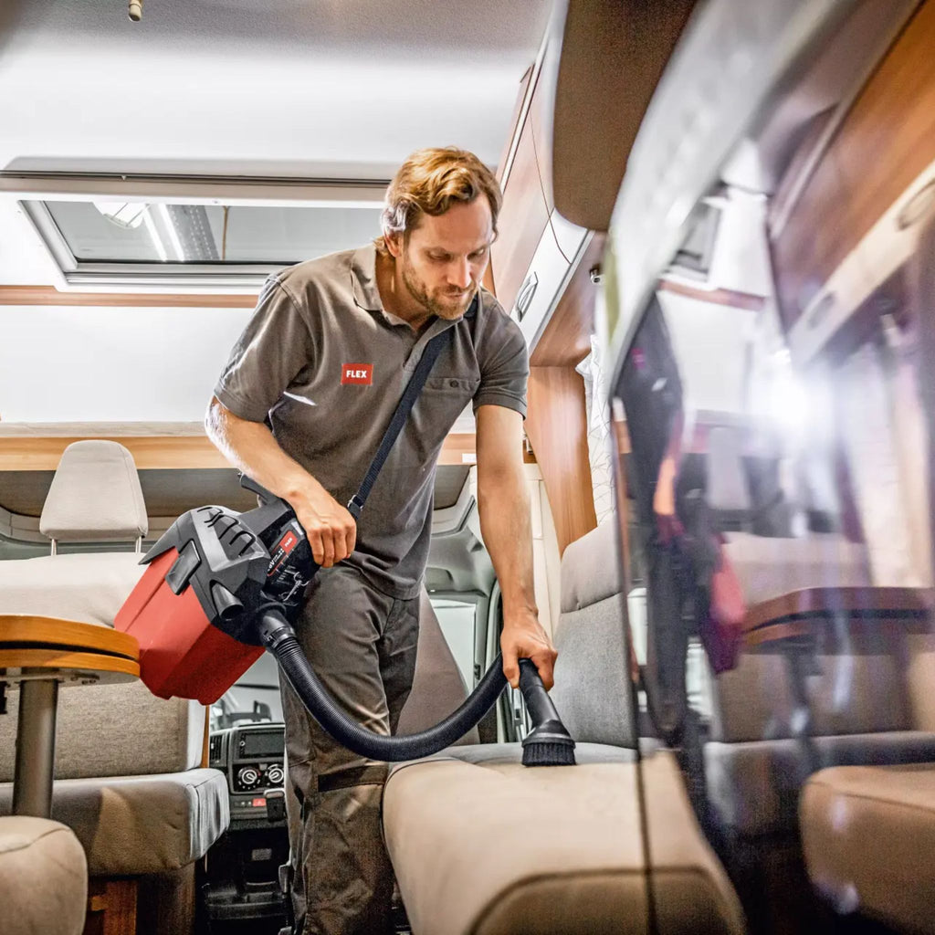 Kompaktowy odkurzacz akumulatorowy z ręcznym czyszczeniem filtra 6L klasa L "VC 6 L MC 18.0" | FLEX