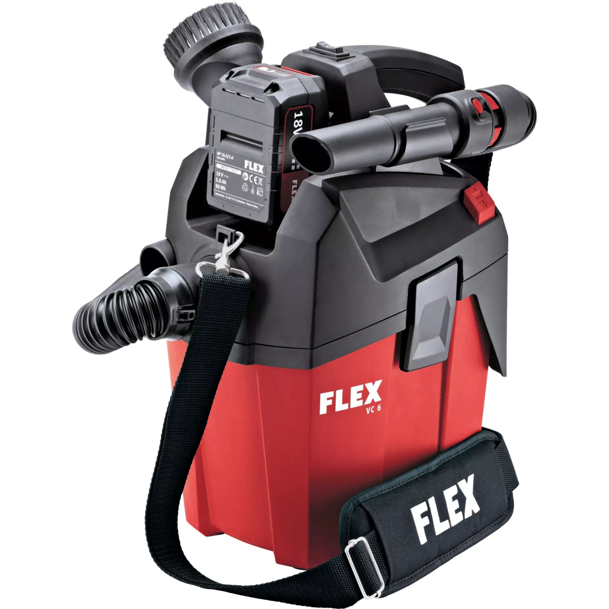 Kompaktowy odkurzacz akumulatorowy z ręcznym czyszczeniem filtra 6L klasa L "VC 6 L MC 18.0" | FLEX