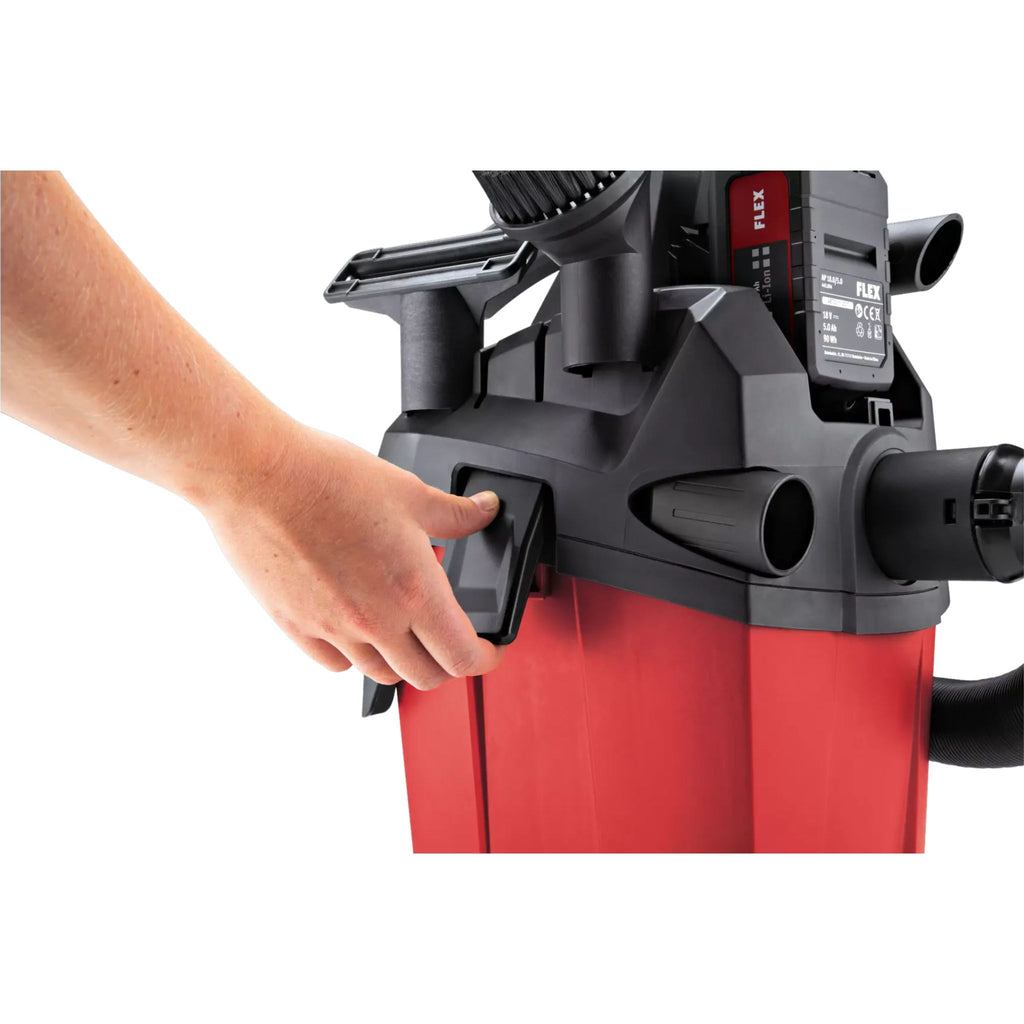 Kompaktowy odkurzacz akumulatorowy z ręcznym czyszczeniem filtra 6L klasa L "VC 6 L MC 18.0" | FLEX
