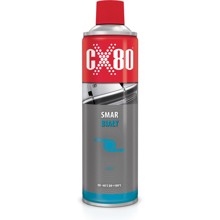 CX80 Solidny smar wapniowy odporny na wodę i temperaturę SMAR BIAŁY 500ml SPRAY