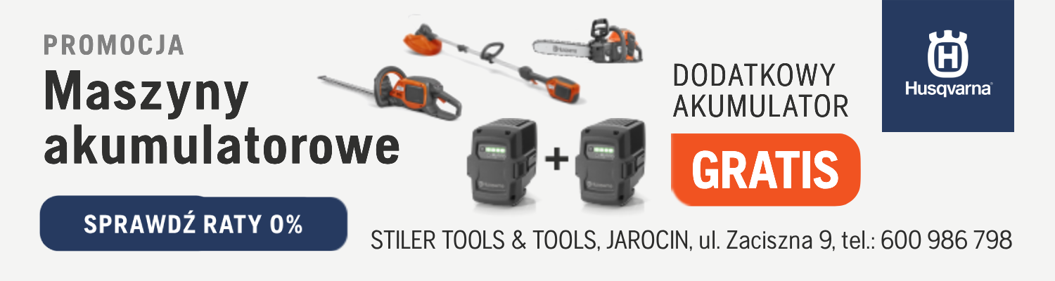 Dodatkowy akumulator GRATIS - Husqvarna