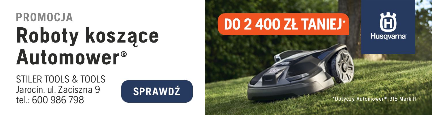 Roboty koszące Automower® DO 2 400 ZŁ TANIEJ