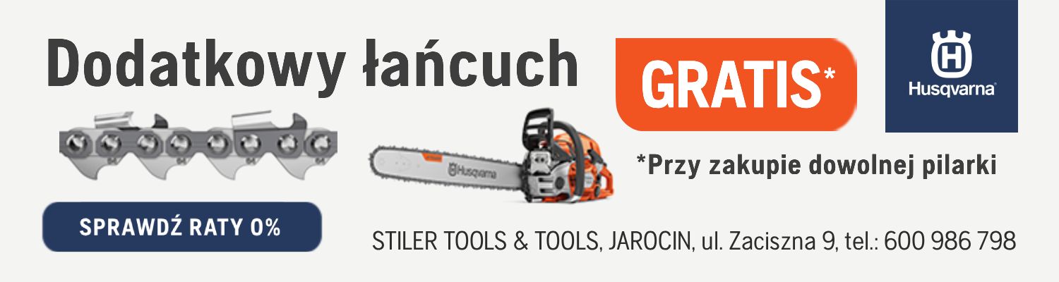 Pilarki łańcuchowe Husqvarna - dodatkowy łańcuch GRATIS
