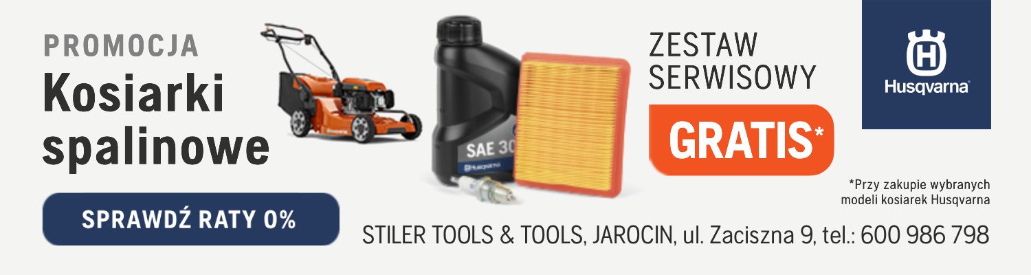 Kosiarki spalinowe Husqvarna - zestaw serwisowy GRATIS