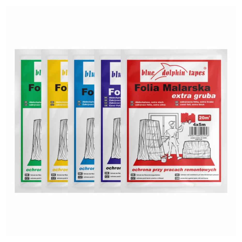 Folia malarska 4x5m (20m2) | Blue Dolphin