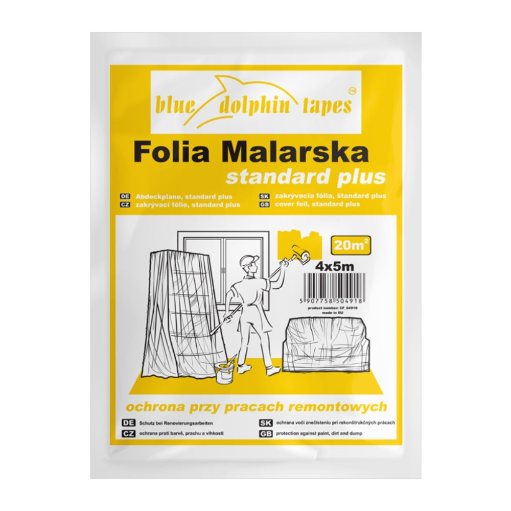 Blue Dolphin Folia malarska 4x5m (20m²) Standard Plus