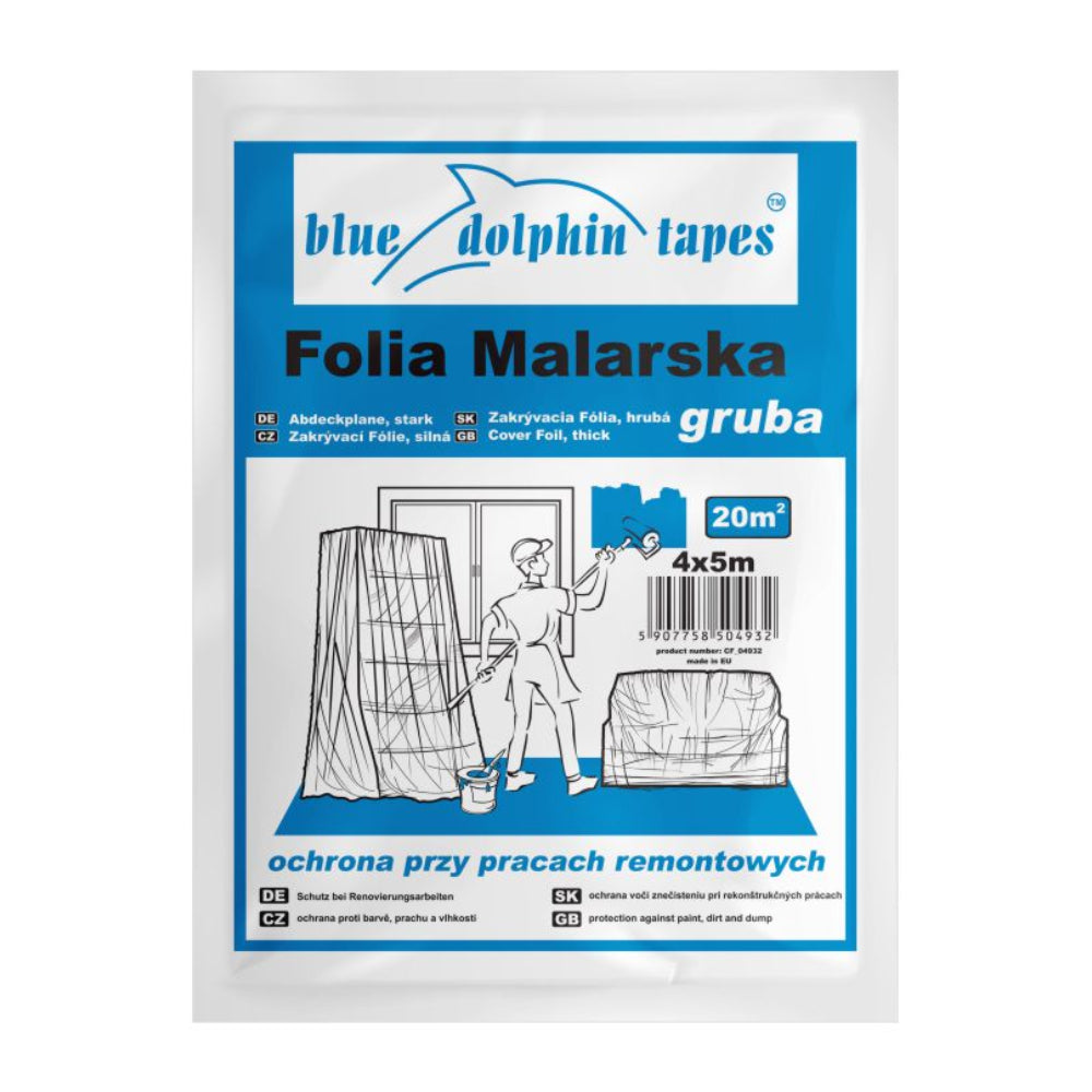 Blue Dolphin Folia malarska 4x5m (20m²) Gruba