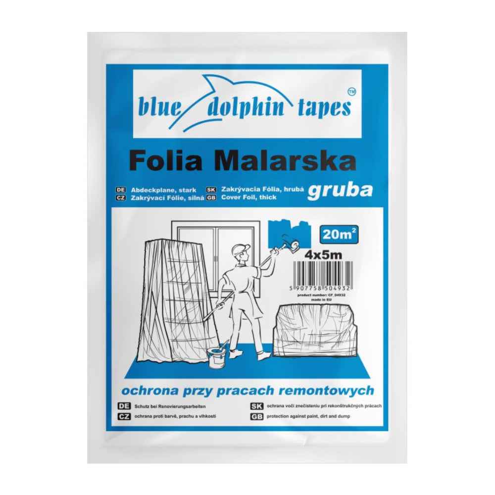 Folia malarska 4x5m (20m2) | Blue Dolphin