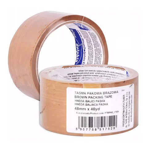Blue Dolphin Taśma pakowa 48mm x 40yd Brązowa