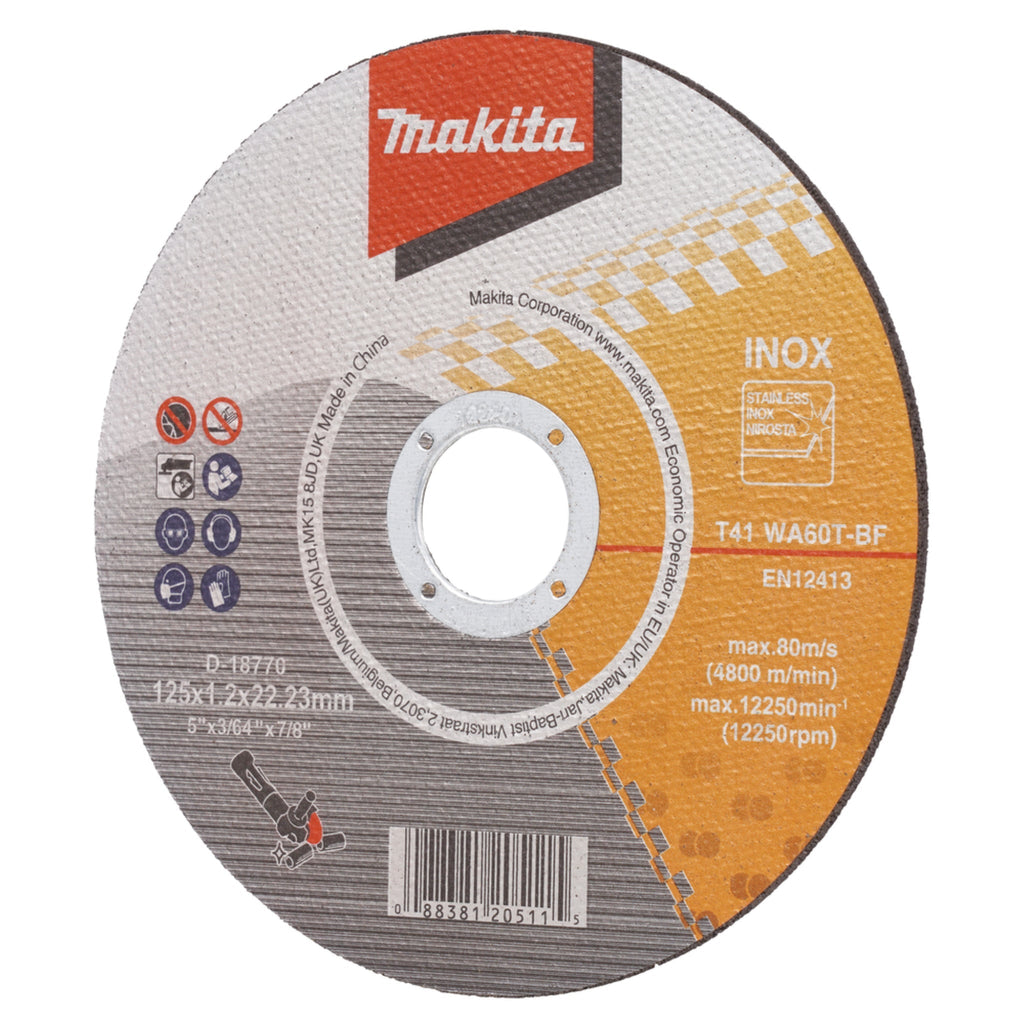 Tarcza tnąca do metalu i stali nierdzewnej WA60T | Makita