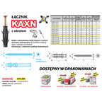 Łącznik KAXN z wkrętem | STARFIX