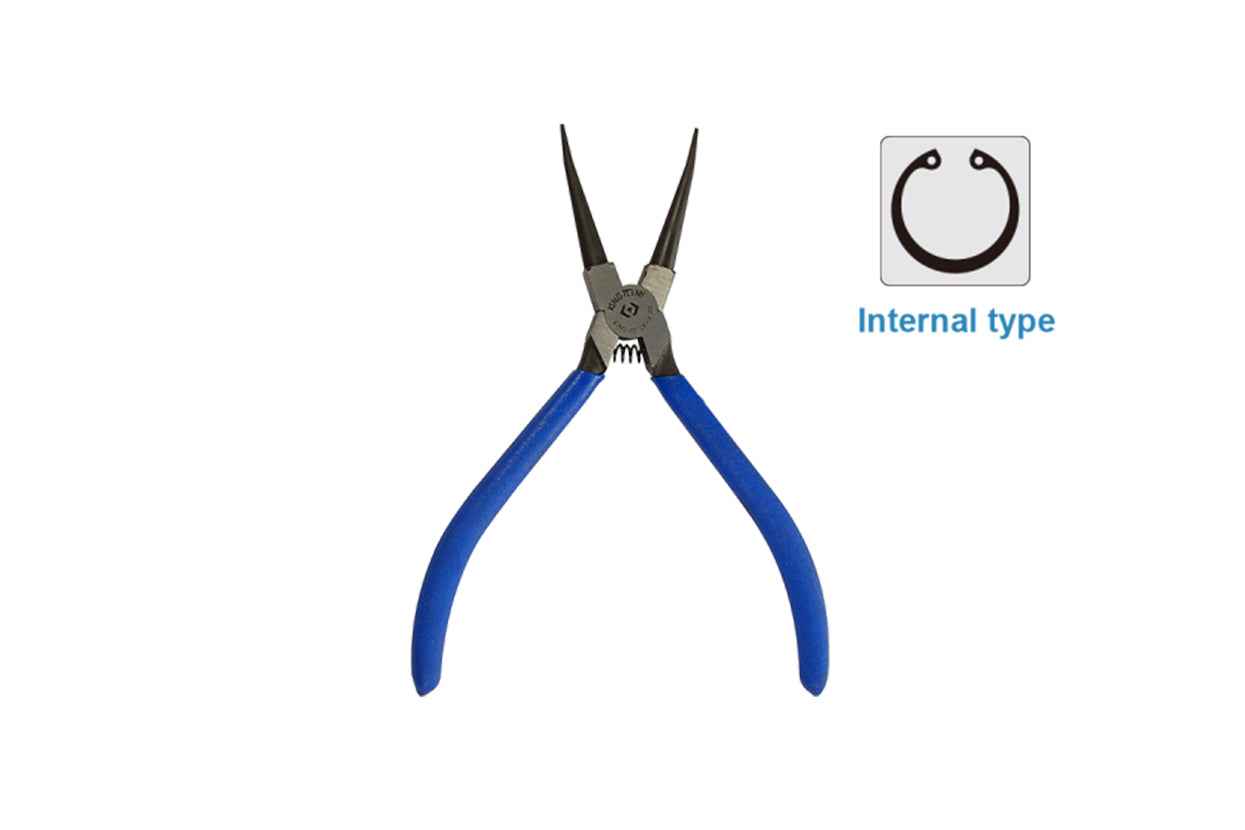 Szczypce do pierścieni segera wewnętrznych proste (zakres 19 - 60 mm uchwyt PCV 180 mm) | King Tony