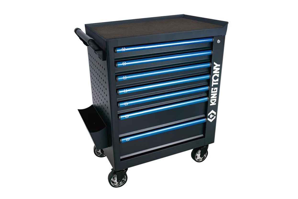 Wózek warsztatowy 7 szufladowy z szafką boczną | King Tony