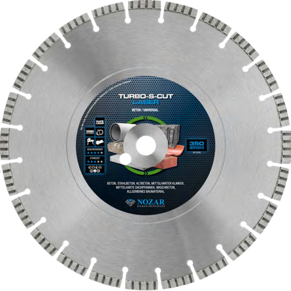 Tarcza diamentowa LASER TURBO-S-CUT | NOZAR