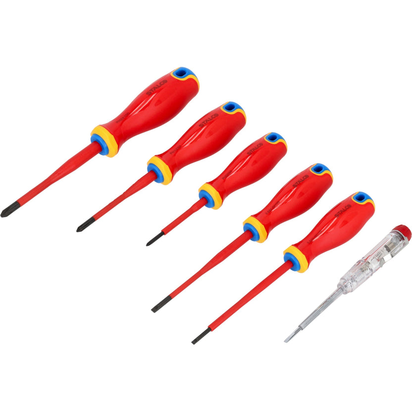 STALCO Wkrętaki elektrotechniczne (6 elem.)