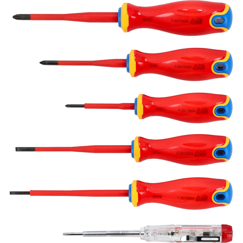 STALCO Wkrętaki elektrotechniczne (6 elem.)