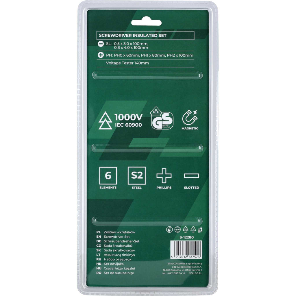 Wkrętaki elektrotechniczne (6 elem.) | STALCO