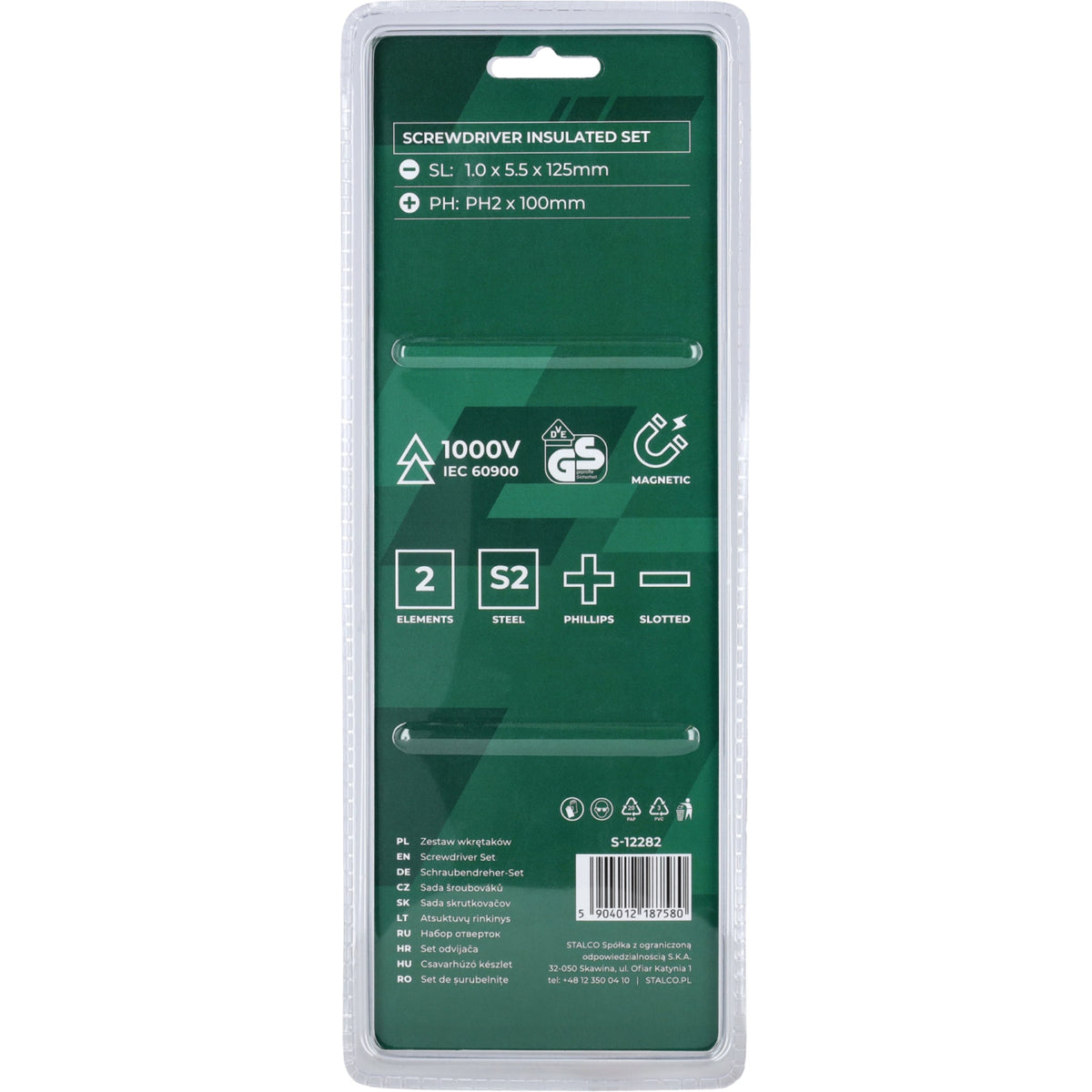 STALCO Wkrętaki elektrotechniczne (2 elem.)