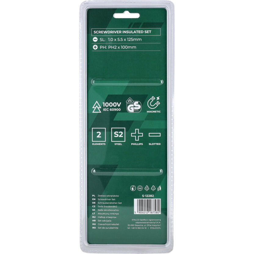 STALCO Wkrętaki elektrotechniczne (2 elem.)