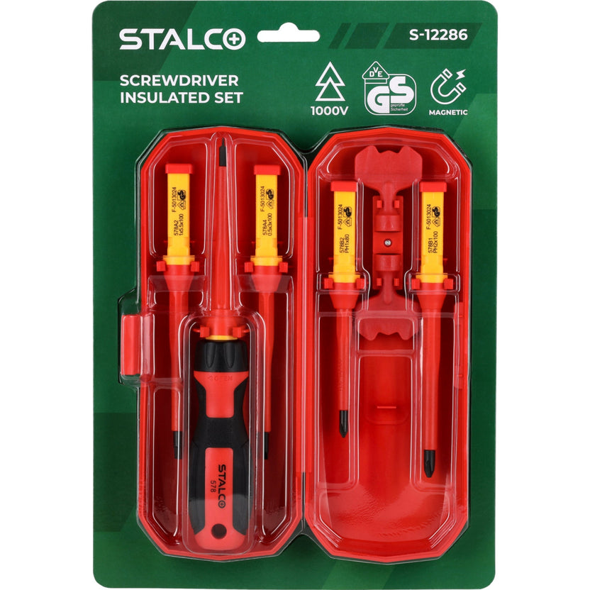 STALCO Wkrętaki elektrotechniczne (8 elem.)