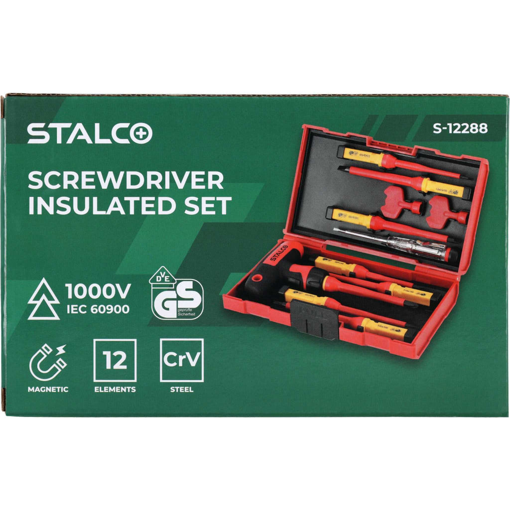 Wkrętaki elektrotechniczne (12 elem.) | STALCO
