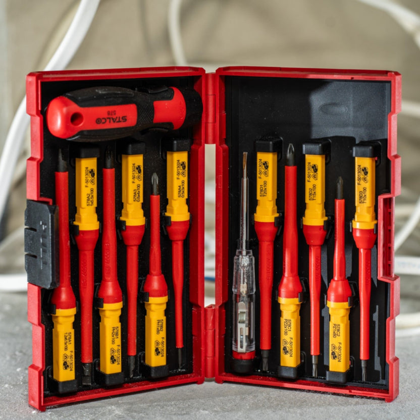 STALCO Wkrętaki elektrotechniczne (12 elem.)