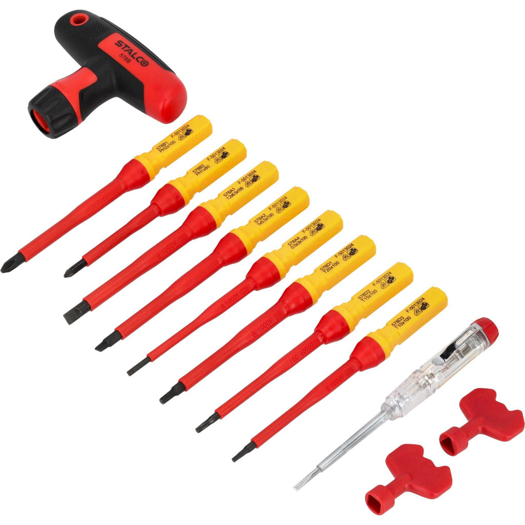 Wkrętaki elektrotechniczne (12 elem.) | STALCO