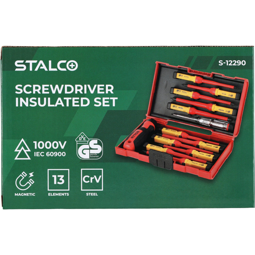 STALCO Wkrętaki elektrotechniczne (13 elem.)