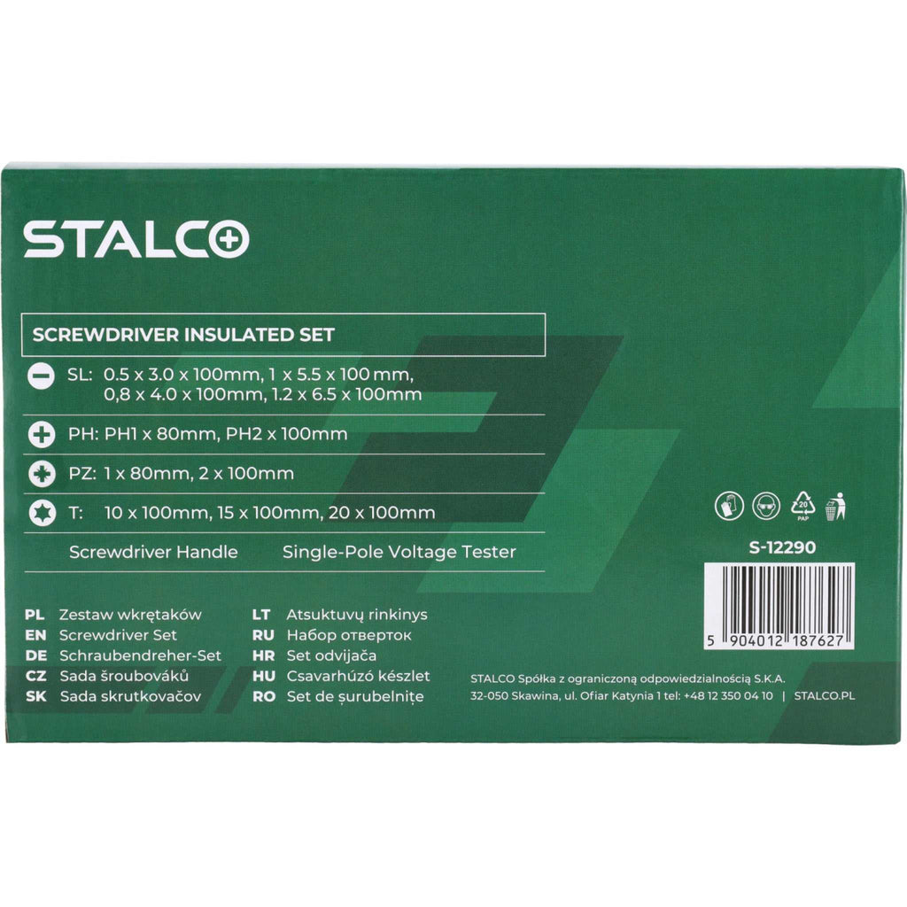 Wkrętaki elektrotechniczne (13 elem.) | STALCO