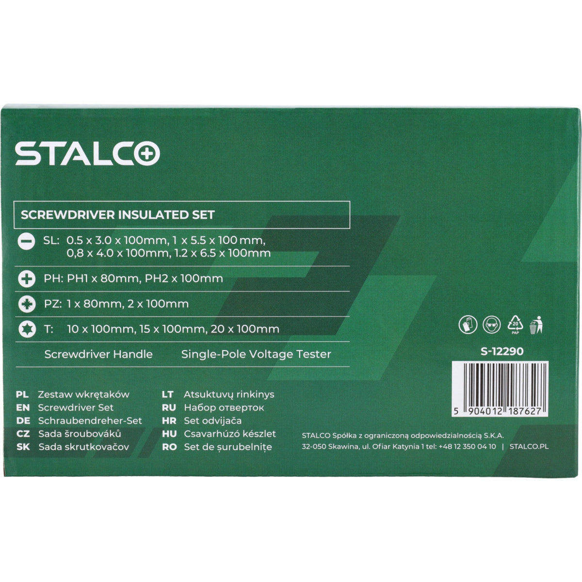 STALCO Wkrętaki elektrotechniczne (13 elem.)
