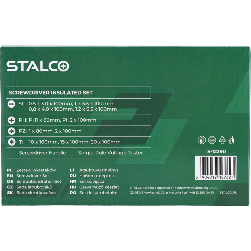 STALCO Wkrętaki elektrotechniczne (13 elem.)
