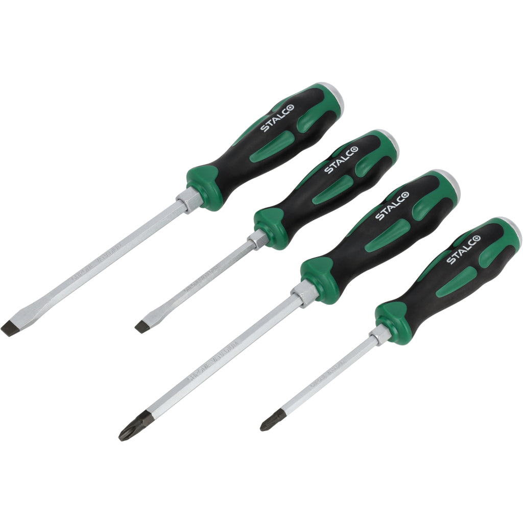 Zestaw wkrętaków ślusarskich do pobijania (4 elem.) | STALCO