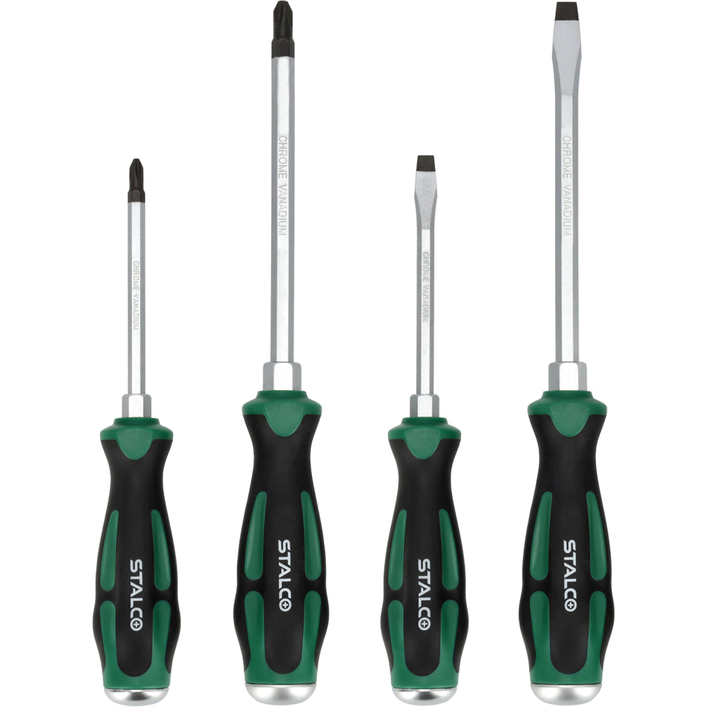 Zestaw wkrętaków ślusarskich do pobijania (4 elem.) | STALCO