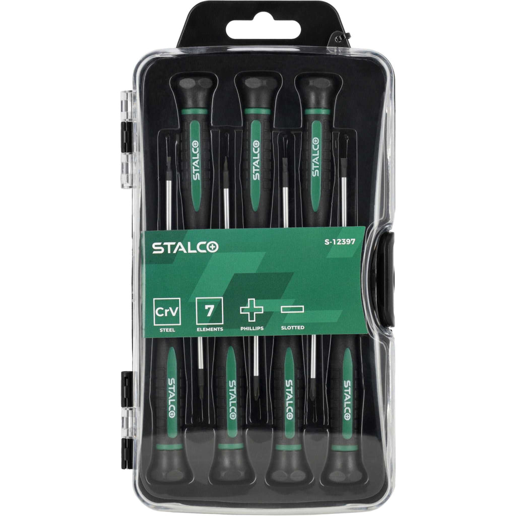 Zestaw wkrętaków precyzyjnych (7 elem.) | STALCO