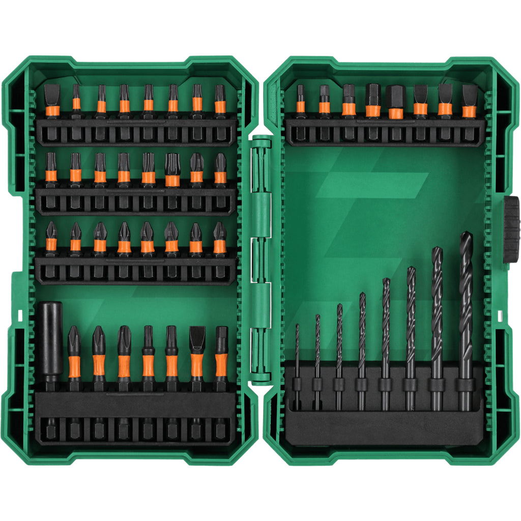 Zestaw bitów udarowych i wierteł HSS 1/4" (48 elem.) | STALCO
