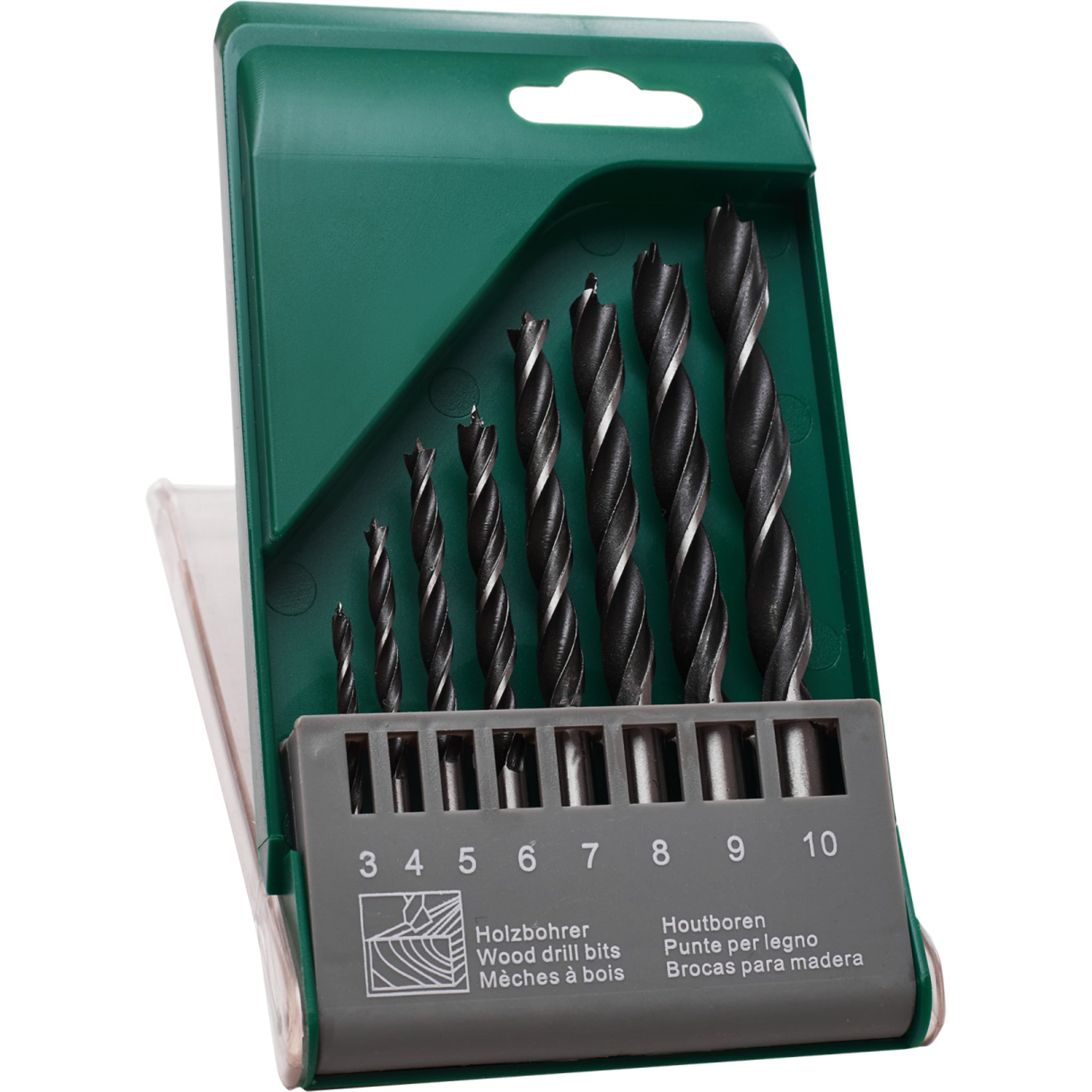 Wiertła do drewna 3.0-10.0mm (8 elem.) | STALCO