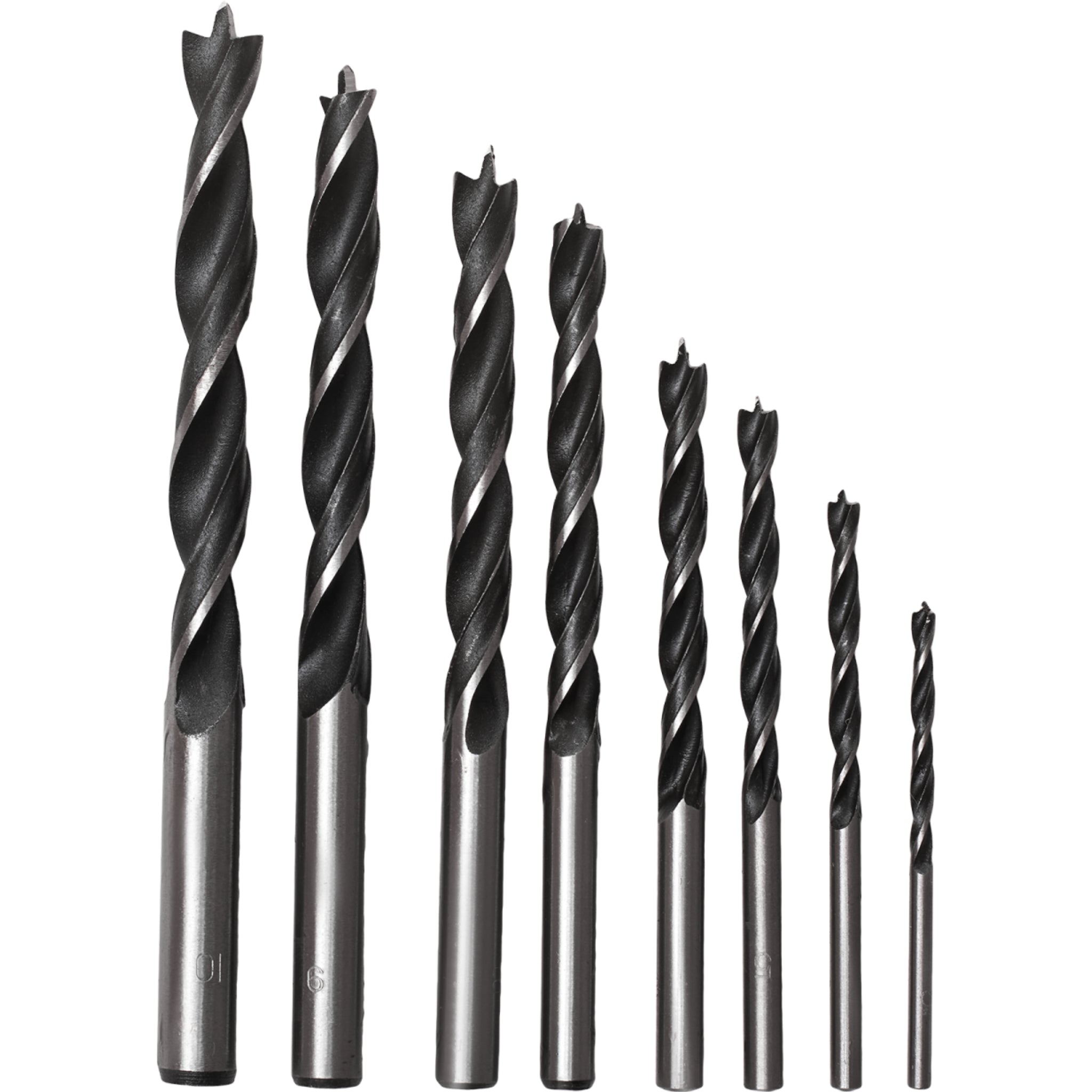 Wiertła do drewna 3.0-10.0mm (8 elem.) | STALCO
