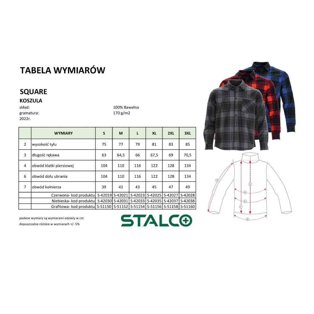 Koszula flanelowa "SQUARE" | STALCO