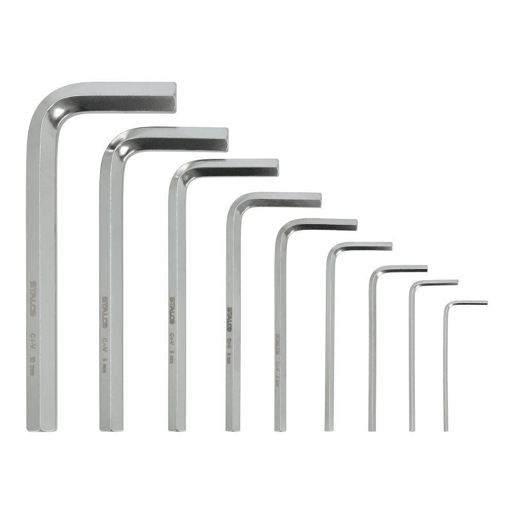 STALCO Klucze sześciokątne 1.5-2-2.5-3-4-5-6-8-10mm imbusy (9 elem.) CRV
